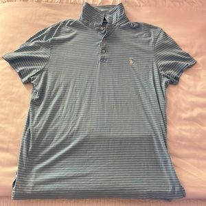 Like new Blue and white stripe mens polo!